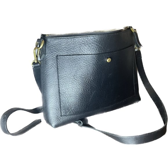 Madewell Handbags - Black Leather Madewell 'The Transport Shoulder Crossbody' Bag